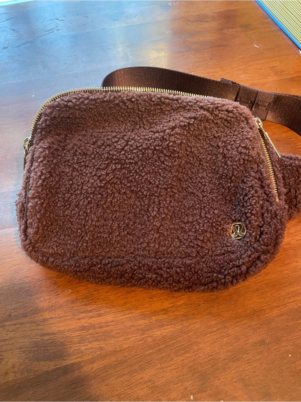 lululemon athletica Brown Sherpa Crossbody Bag